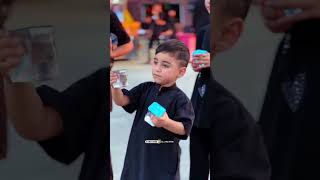 Little Cute Shia Boy Distribute Water In Arbaeen Walk 2026 | #karbala #noha #shorts