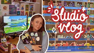 productive week as an artist ☆ finding time to take breaks & relax | studio vlog