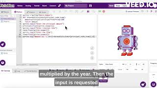 Celebrity Perhitungan bunga pinjaman dengan phyton | How to Make Interest Calculator in PictoBlox Profile