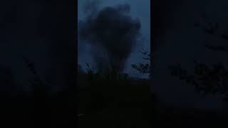 Ukraine - XX.04.2024. Ukrainian Fighter Filmed The Close Arrival Of A Russian Artillery Barrage.