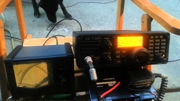 icom ic-7200 + ah-4 atu + vertical antenna short portable test