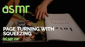 ASMR || Page Turning through Magazines with Page Squeezing || Sleep and Relaxation || No Talking