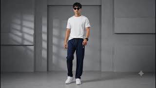 Premium Men's Track Pants | 4-Way Stretch Lycra | Gym, Running & Casual Wear | SWAGZAAR screenshot 5