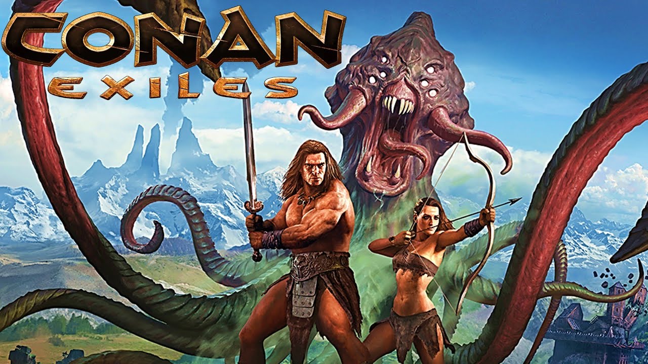 [12] GIANT CROCODILE BOSS!!! (Conan Exiles Multiplayer Gameplay) - YouTube