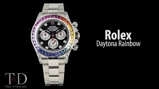 rolex daytona rainbow white gold