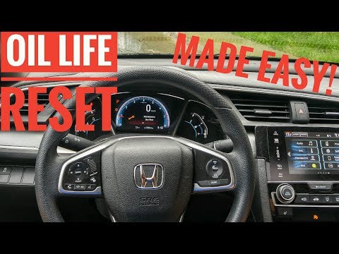 Honda Civic Oil Life Reset 2016 2017 2018 2019 2020 2021 Made Easy!