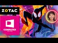 Le spiderverse de zotac au computex 2023 et un minipc pico airjet en compagnie de spiderman