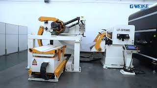 Coil metal laser cutting machine automatic loading with robot unloading
