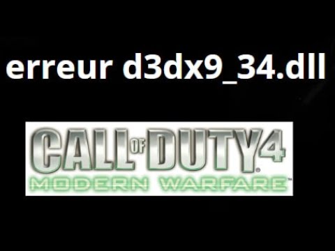 How to Fix d3dx9_34.dll Error in Call of Duty 4 Modern Warfare