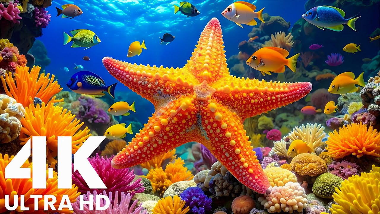 Чудеса океана 4K – Величественные морские животные и успокаивающая океанская атмосфера