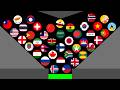 40 Country Marble Race Tournament -Which Flag Will Win? - Kitsune Marble