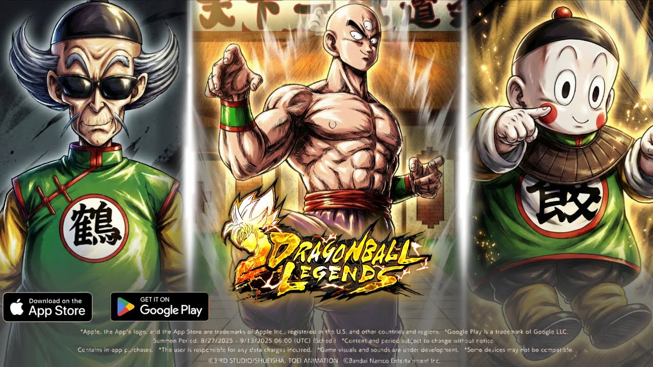 Tien (LL) , Chiaotzu (SP) , Master Shen (SU) Character Spotlight | DRAGON BALL LEGENDS Concept 