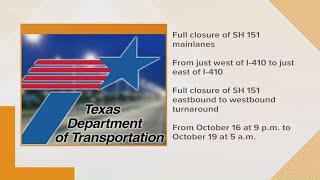 Highway 151 closed for the weekend