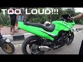 2005 Ninja 500R INSANELY LOUD EXHAUST!!!