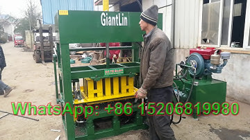 how to change mold for QT4 30 diesel engine hydraulic concrete cement brick making machine