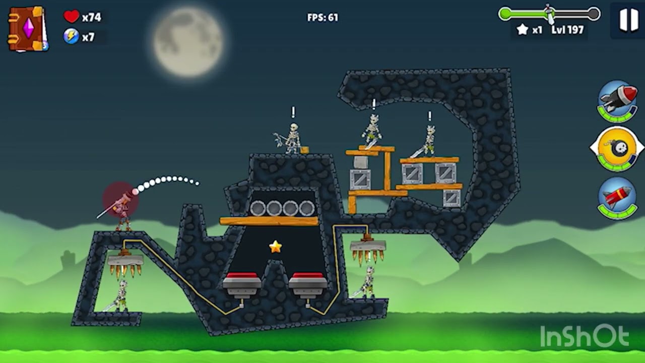 Bomb stick Game. (Level 191-200)