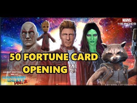 Marvel Heroes Guardians of the Galaxy Vol 2 Fortune Card Opening
