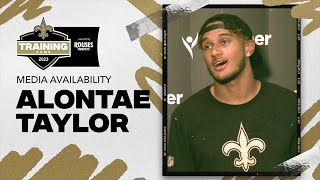 Alontae Taylor talks camp competition, Marshon Lattimore | Saints Training Camp 2023