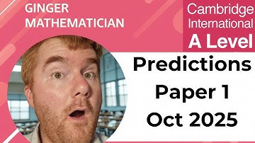 A-Level 9709 Maths Paper 1 Predictions October 2025