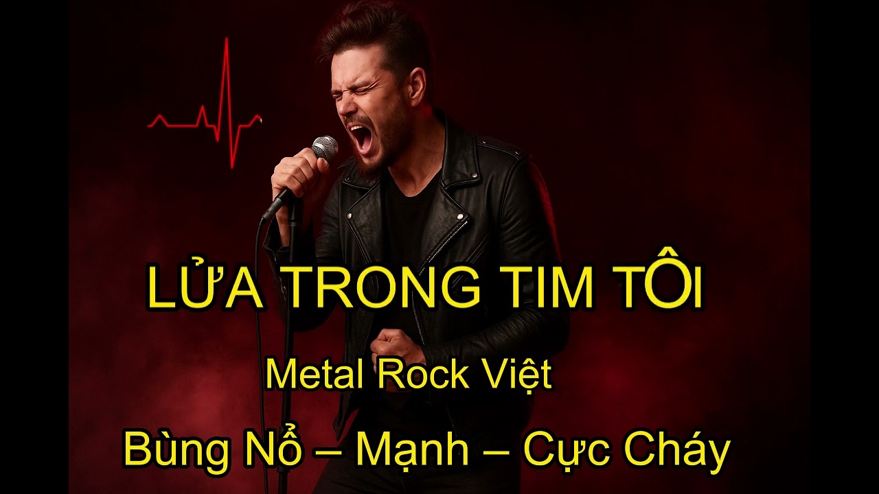 Lửa Trong Tim Tôi  Metal Rock Việt  Bản Nhạc Bùng Nổ – Mạnh – Cực Cháy