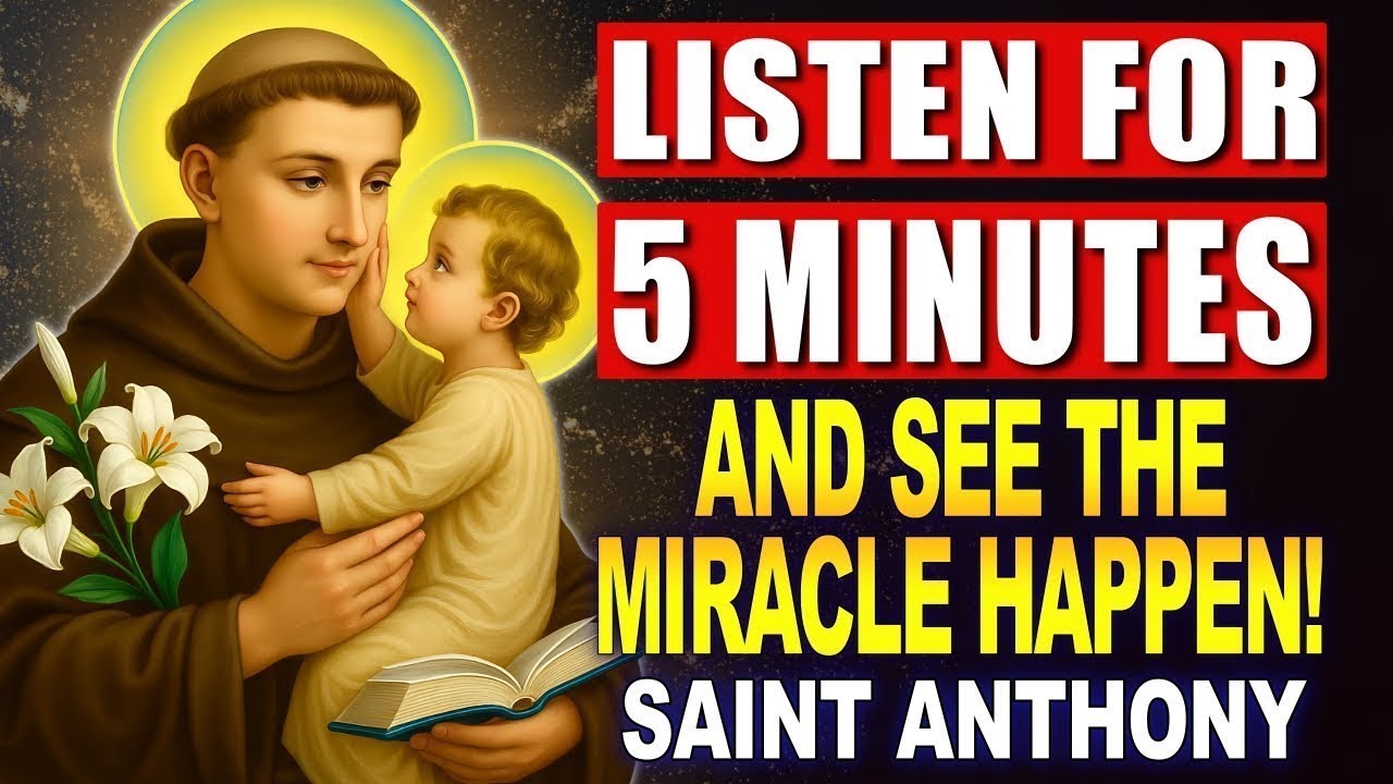 🙏 POWERFUL PRAYER TO SAINT ANTHONY OF PADUA TO RECEIVE AN URGENT MIRACLE TODAY! 💖