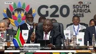 President Ramaphosa symbolically passes on G20 leadership baton