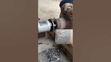 tube beveling, Pipe beveling machine #youtubeshorts #reels