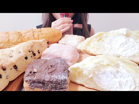 ASMR 咀嚼音|新発売のスーパーのパン🍞モッパン/Supermarket new bread,Japanese/सुपरमार्केट नई रोटी