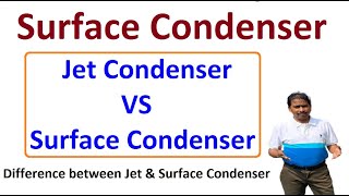 COMPARISON OF JET AND SURFACE CONDENSERS | Difference between Jet Condenser and Surface Condenser
