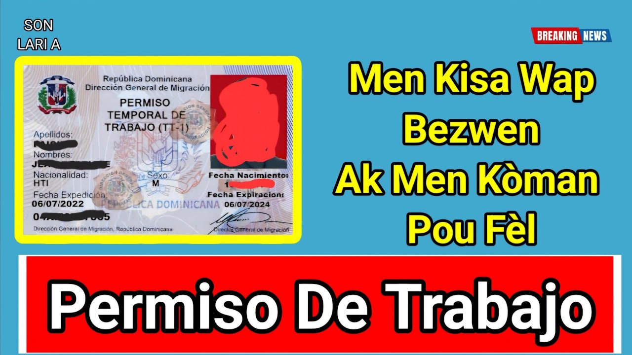 Men Kòman Pou Fè Permiso de trabajo Repiblik Dominikèn San Ou Pa Peye Avoka,Pran Chans Ou