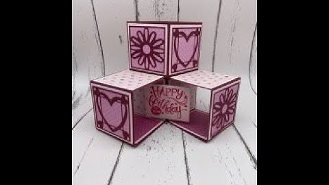 Pop Up Cube box card