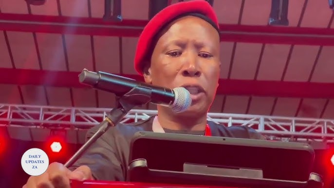 Julius Malema emotional and crying. - YouTube