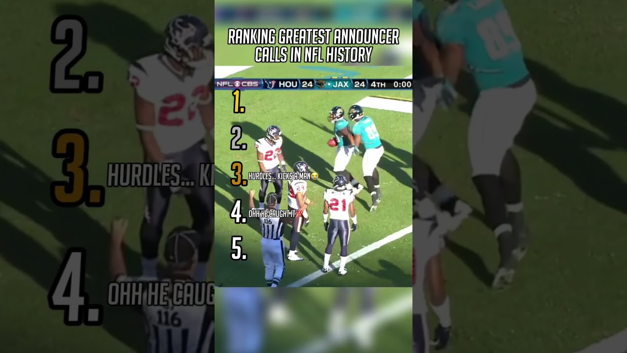 Ranking Greatest Announcer Calls in NFL History 