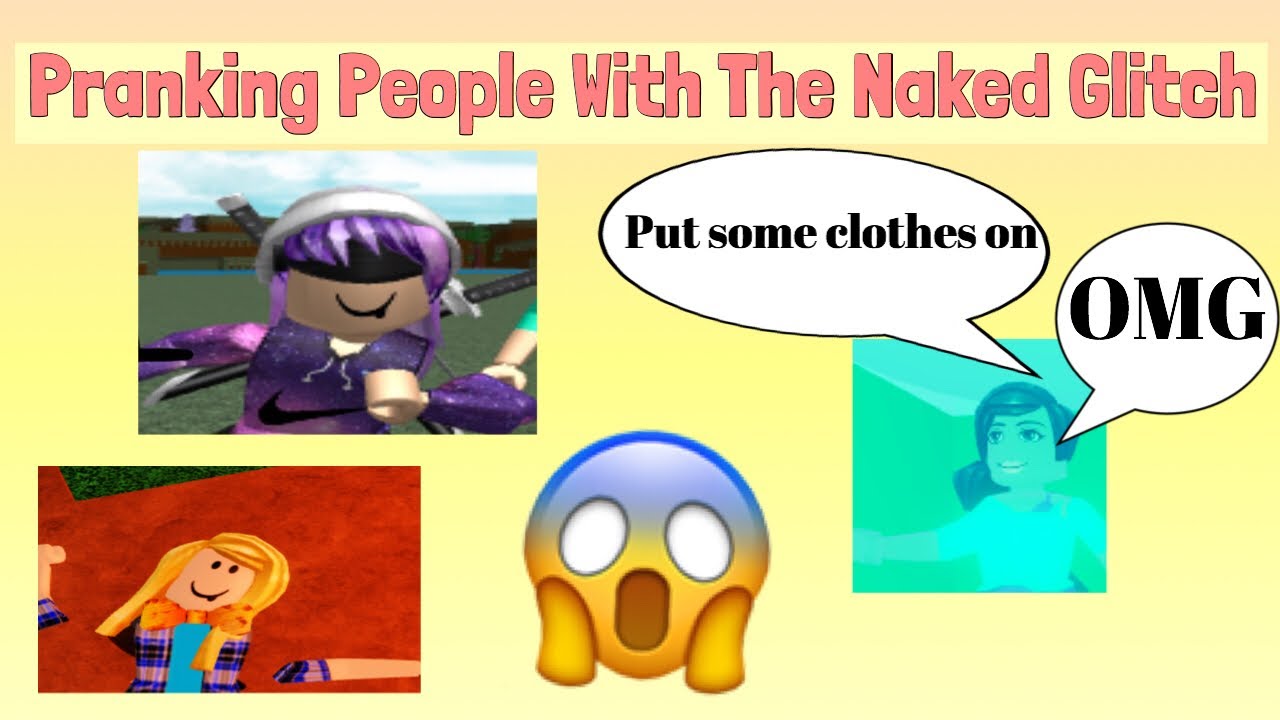 Pranking People With The Naked Glitch Roblox Royale High Youtube