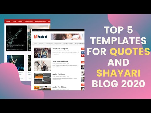 Top 5 Themes for quotes and shayari blog | Best blogger themes for shayari blog | Prabhat Thakur
