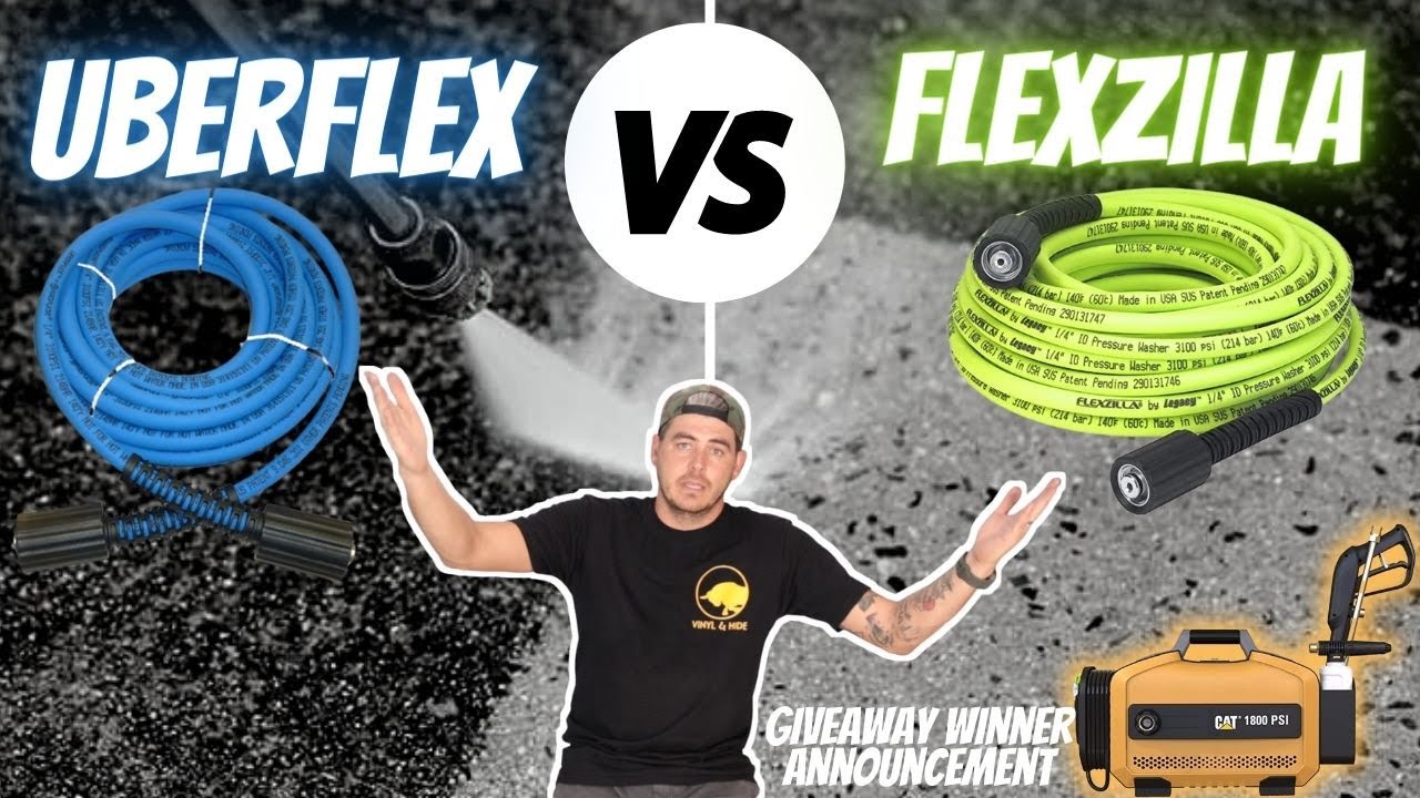 Best Pressure Washer Hoses: Uberflex VS Flexzilla