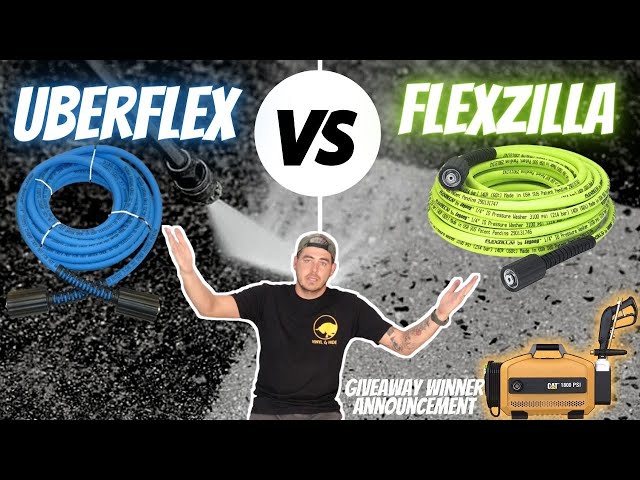 Best Pressure Washer Hoses: Uberflex VS Flexzilla, Kink Free Power Washer  Hoses