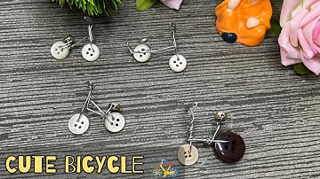 DIY Handmade craft bicycle 🚲 from buttons