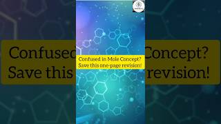 Mole Concept in One Page 🔥 | Full Quick Revision for NEET/JEE Notes#MoleConcept #Chemistry