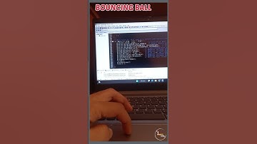 bouncingBall in openGL using cpp #shorts