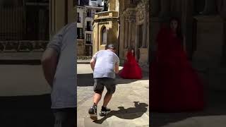 Ruby Red Custom Couture Gown