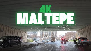 4K Maltepe Araba Turu Maltepe E5 Karayolunda Araç Sürüşü