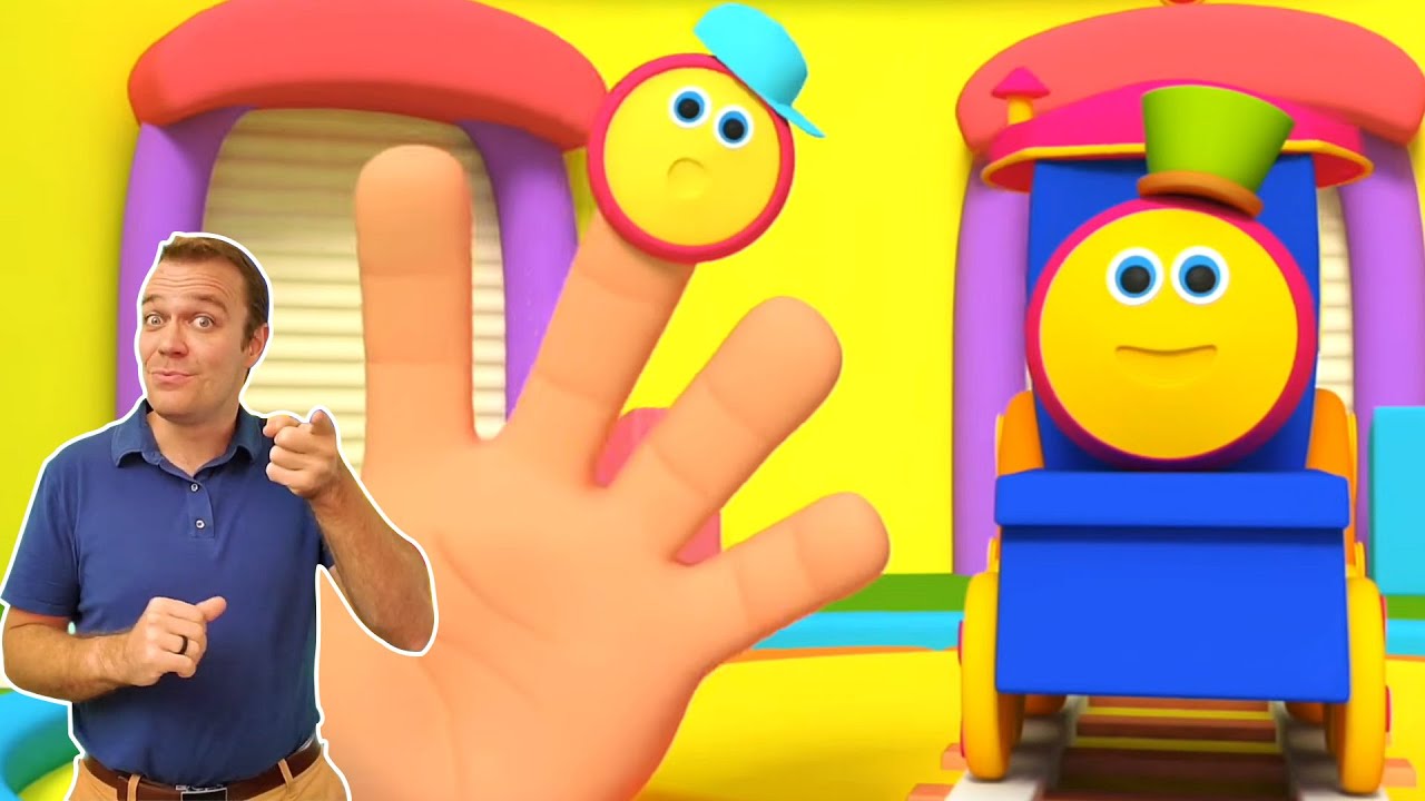 The Finger Family | Nursery Rhymes For Kids | Sign Language With Bob ...