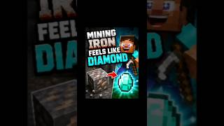 sometimes mining ⛏️ iron feels like diamond 💎#subscribe #minecraft #shorts