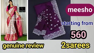 Meesho New collection, festival and party wear sarees under budget 🌺 beautiful sarees