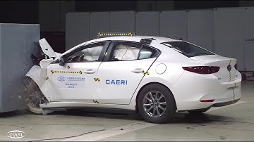 Mazda 3 Sedan driver-side small overlap crash test