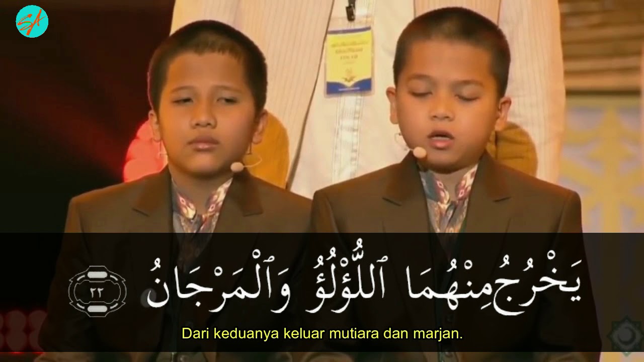 Surat Ar Rahman  Ahmad dan Kamil dalam penutupan MTQ Moscow 2018