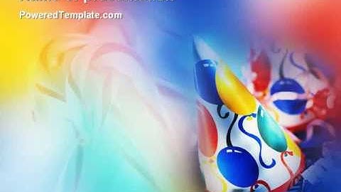 Party Decor PowerPoint Template by PoweredTemplate.com