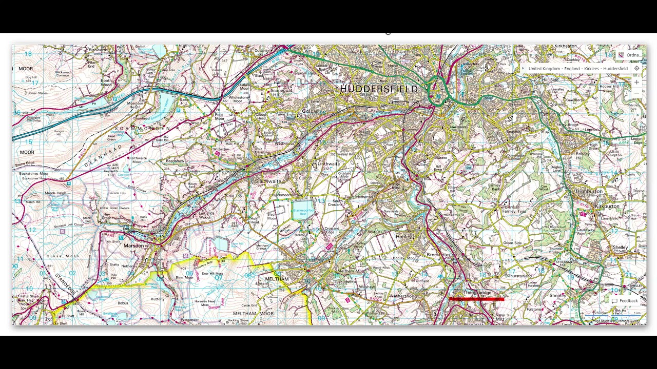 Thongsbridge Cricket Club 4K (wander) 30 May 21 (maps)