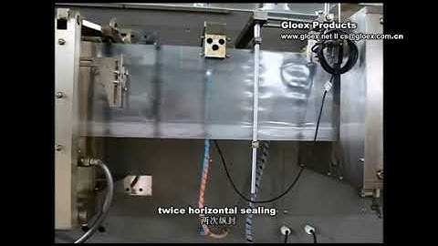 Horizontal Form Fill Seal Machine Water Doypack All process demo（Automatic packaging line for bags)